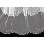 Veil - Multi layers - Pearl and clear stones embellishment  - 36" - VL-V103IV